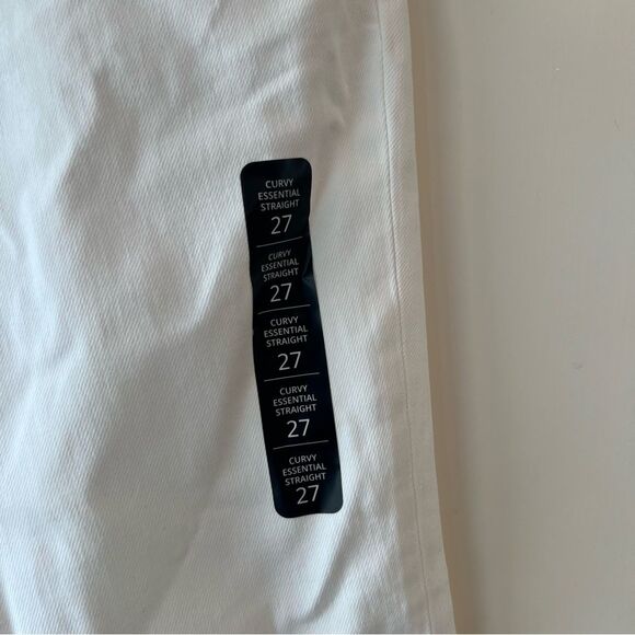 NWT J. Crew Curvy Essential Straight White Jean in All-Day Stretch - Picture 10 of 13